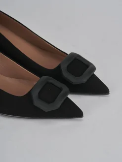 Clearance Décolleté tacco 5cm camoscio Donna Décolleté