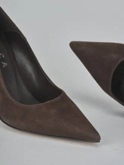 Hot Décolleté tacco 9cm camoscio testa Donna Décolleté