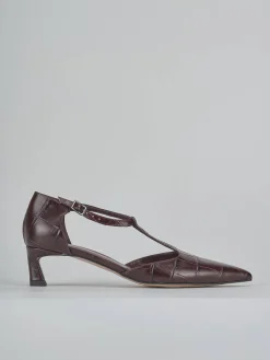 Outlet Décolleté tacco 5cm cocco bordo' Donna Décolleté