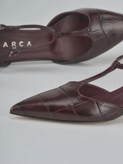 Outlet Décolleté tacco 5cm cocco bordo' Donna Décolleté