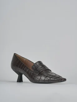 Clearance Décolleté tacco 5cm cocco testa Donna Décolleté