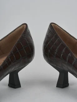 Clearance Décolleté tacco 5cm cocco testa Donna Décolleté