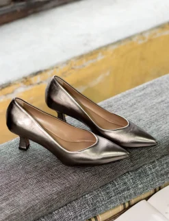 Décolleté tacco 5cm laminato Donna Décolleté