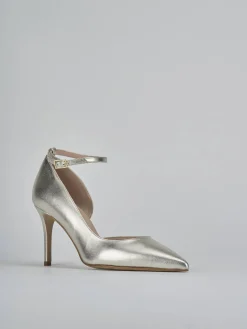 Clearance Décolleté tacco 7cm laminato Donna Décolleté