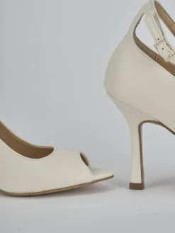 Outlet Décolleté tacco 9cm pelle Donna Décolleté