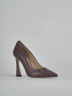 Hot Décolleté tacco 9cm pelle bordo' Donna Décolleté