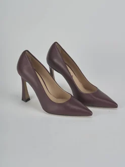 Hot Décolleté tacco 9cm pelle bordo' Donna Décolleté