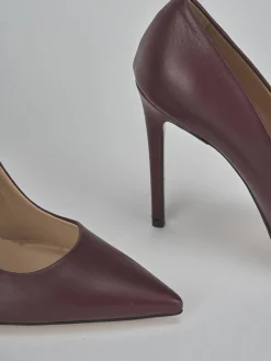 Outlet Décolleté tacco 10cm pelle bordo' Donna Décolleté