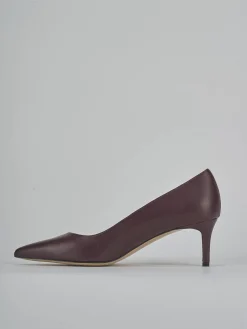 Sale Décolleté tacco 5cm pelle bordo' Donna Décolleté