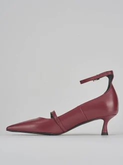 Sale Décolleté tacco 3cm pelle bordo' Donna Décolleté