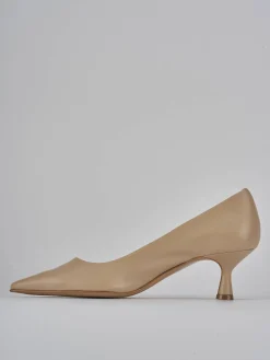 Outlet Décolleté tacco 5cm pelle Donna Décolleté