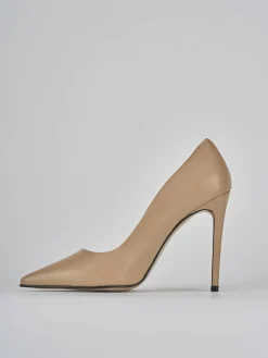 Outlet Décolleté tacco 10cm pelle Donna Décolleté