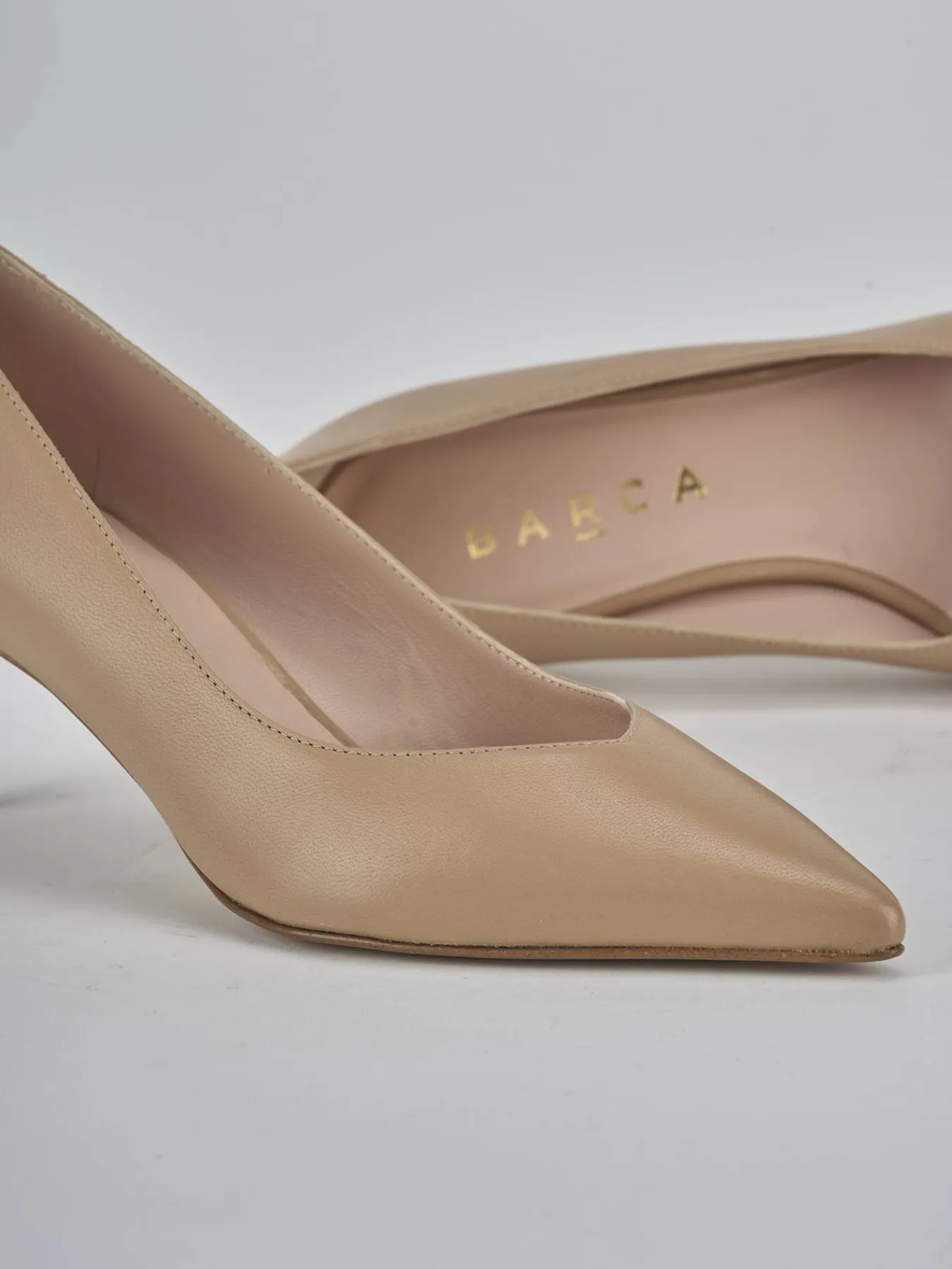 Clearance Décolleté tacco 5cm pelle Donna Décolleté