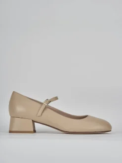 Outlet Décolleté tacco 4cm pelle Donna Décolleté