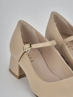 Outlet Décolleté tacco 4cm pelle Donna Décolleté