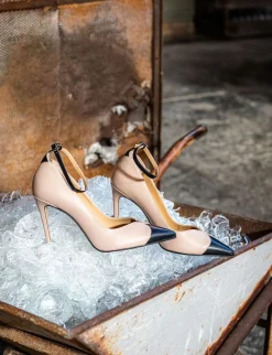 Outlet Décolleté tacco 11cm pelle Donna Décolleté