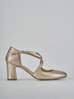 Outlet Décolleté tacco 7cm pelle Donna Décolleté