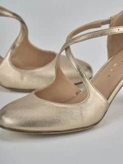 Outlet Décolleté tacco 7cm pelle Donna Décolleté