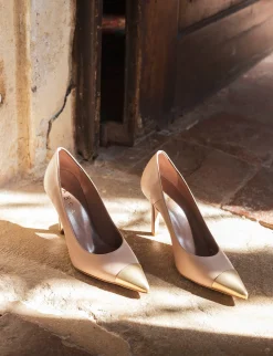 Outlet Décolleté tacco 10cm pelle Donna Décolleté