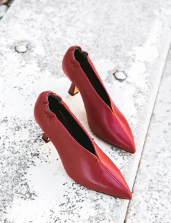 Discount Décolleté tacco 7cm pelle Donna Décolleté