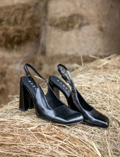 Outlet Décolleté tacco 9cm pelle sostenibile Donna Décolleté