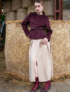 Décolleté tacco 4cm pelle sostenibile bordo' Donna Décolleté