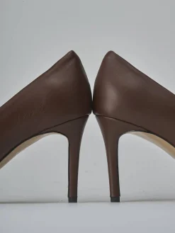 Clearance Décolleté tacco 7cm pelle testa Donna Décolleté