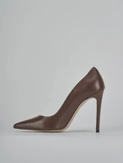 Hot Décolleté tacco 10cm pelle testa Donna Décolleté