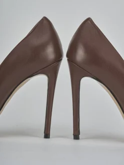 Hot Décolleté tacco 10cm pelle testa Donna Décolleté