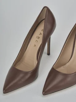 Hot Décolleté tacco 10cm pelle testa Donna Décolleté