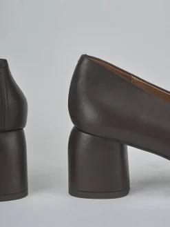 Clearance Décolleté tacco 6cm pelle testa Donna Décolleté