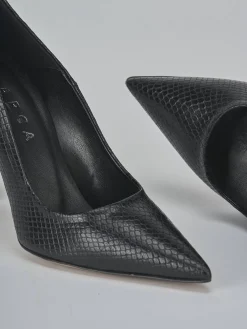 Clearance Décolleté tacco 9cm pitone Donna Décolleté