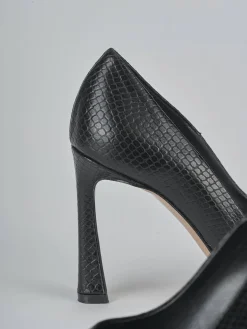 Clearance Décolleté tacco 9cm pitone Donna Décolleté