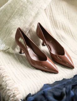 Hot Décolleté tacco 7cm vernice Donna Décolleté