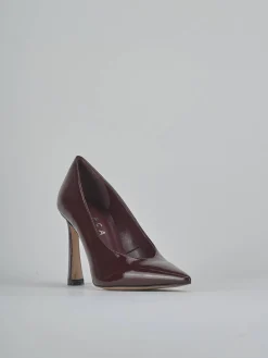 Hot Décolleté tacco 9cm vernice bordo' Donna Décolleté