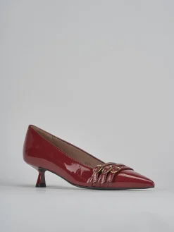 Outlet Décolleté tacco 5cm vernice bordo' Donna Décolleté