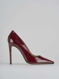 Clearance Décolleté tacco 10cm vernice bordo' Donna Décolleté