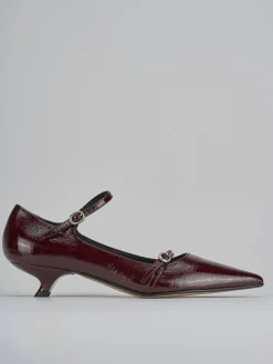 Décolleté tacco 4cm vernice bordo' Donna Décolleté