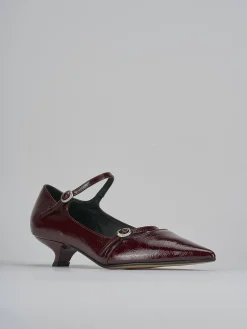 Décolleté tacco 4cm vernice bordo' Donna Décolleté