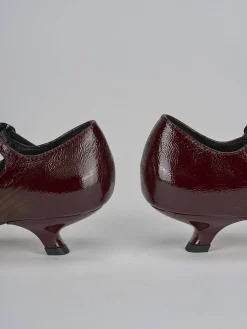 Décolleté tacco 4cm vernice bordo' Donna Décolleté