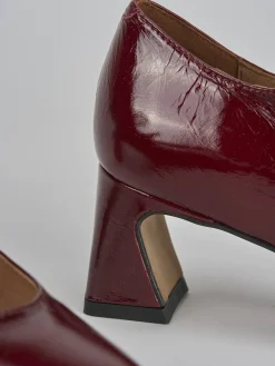 Discount Décolleté tacco 5cm vernice bordo' Donna Décolleté