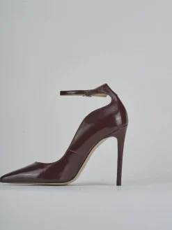 Outlet Décolleté tacco 10cm vernice bordo' Donna Décolleté