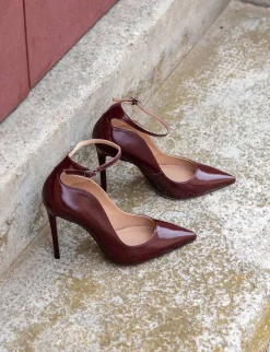 Outlet Décolleté tacco 10cm vernice bordo' Donna Décolleté