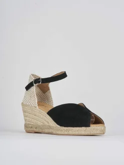 Sale Espadrillas tacco 7cm camoscio Donna Espadrillas