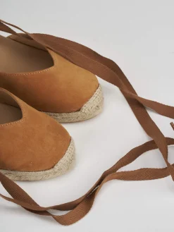Discount Espadrillas tacco 6cm camoscio Donna Espadrillas