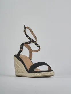 Sale Espadrillas tacco 9cm camoscio sostenible Donna Espadrillas