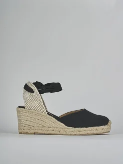 Clearance Espadrillas tacco 6cm tessuto Donna Espadrillas