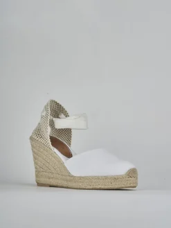 Discount Espadrillas tacco 9cm tessuto Donna Espadrillas