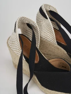 Espadrillas tacco 8cm tessuto Donna Espadrillas