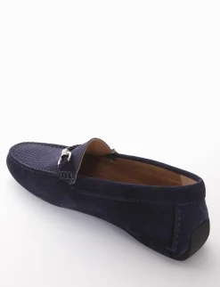 Discount Fondo car treccina pelle Uomo Mocassini